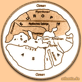 Weltkarte des Hekataios